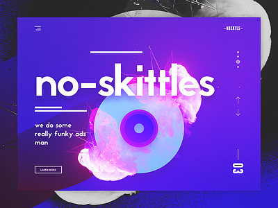 NOSKTLS - Digital Agency landing page concept creative agency digital agency funky and fresh landing page minimal production agency ui ui design unicorns video production web design website design