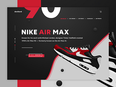 donikord - sneakers shop casual shopping e commerce ecommerce landing page modern nike online shop shoes sneakers ui design web design
