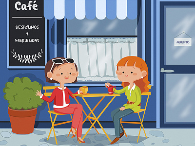 Coffee Shop coffe shop illustration tht tizashechastrizas