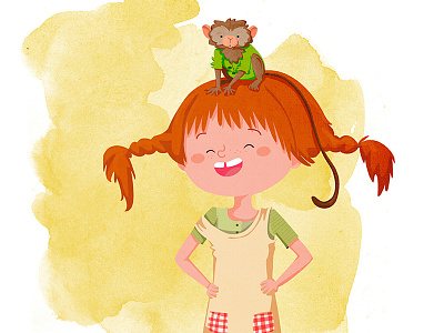 Pippi Langstrump illustration pippi langstrump tht tizashechastrizas