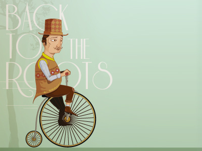 Back to the Roots art bike design fixed graffiti graphic illustration