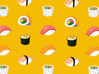 I dream of sushi adobe design illustration illustrator sushi logo