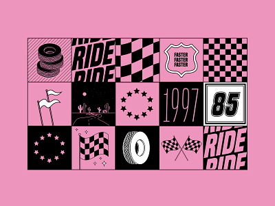 Ride or die adobe brand design branding design icon illustration illustrator inspiration lineart logo typography vector