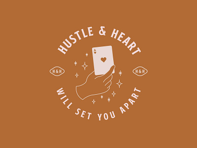 Hustle & Heart adobe brand design branding design icon illustration illustrator inspiration lineart logo