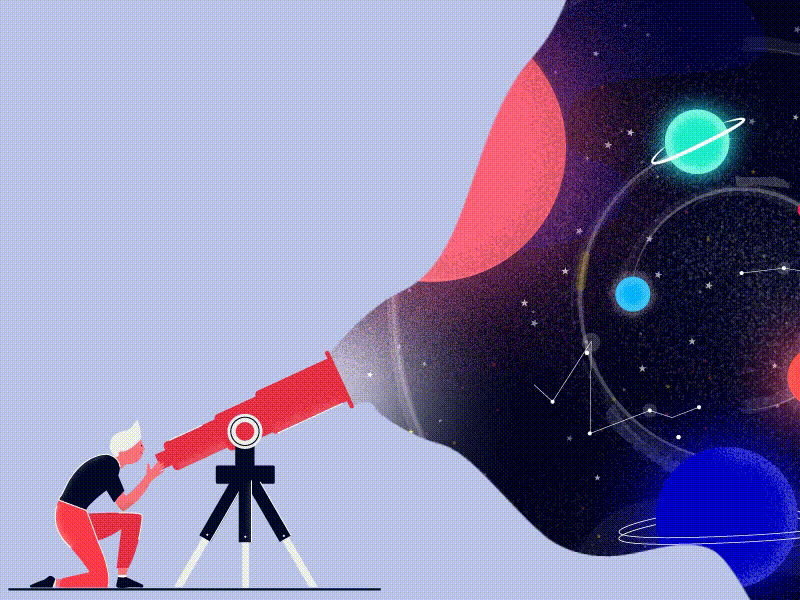 Stargazing by Laurie Perrier on Dribbble