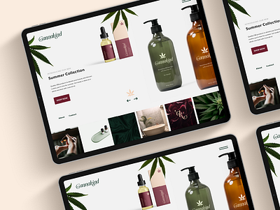 Cannakind Website Design beauty brand identity branding cannabis cannabis branding typography website concept website design