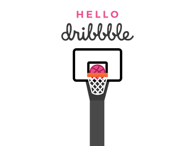 hello dribbble! debut design hello dribbble hello dribble vector