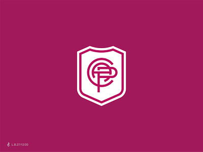 C+A+P Soccer Shield brand crest football icon line logo logotype lucas braga mark minimal monogram shield soccer