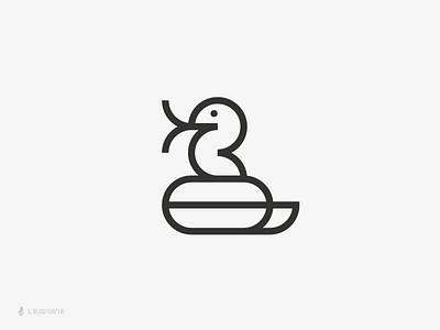 Cobra icon identity illustration logo logotype lucas braga mark minimal modern snake symbol