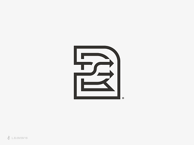 Random grid icon identity letter line logo logotype lucas braga mark monogram random symbol