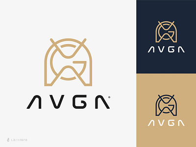 AVGA brand icon identity letter line logo logotype lucas braga mark minimal monogram symbol typography
