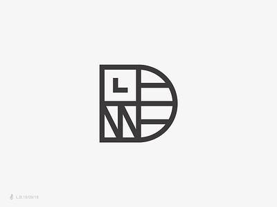 LWD — Learning With Data brand icon identity line logo logotype lucas braga mark minimal symbol