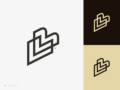 LB brand design icon identity lb line logo logotype lucas braga mark minimal monogram symbol