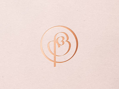 Bertha Bettoni bb brand copper design golden ratio icon identity letter line logo logotype lucas braga mark minimal monogram symbol