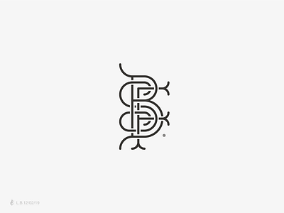B+S+F brand branding bsf design identity letter line logo logotype lucas braga mark minimal modern monogram symbol