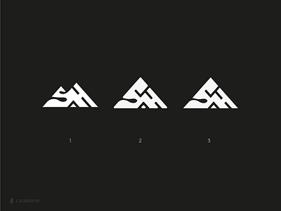 Logo study for Shadow Hill (S+H) — Which is the best for you? brand branding design hill identity letter logo logotype lucas braga mark minimal monogram sh symbol typography