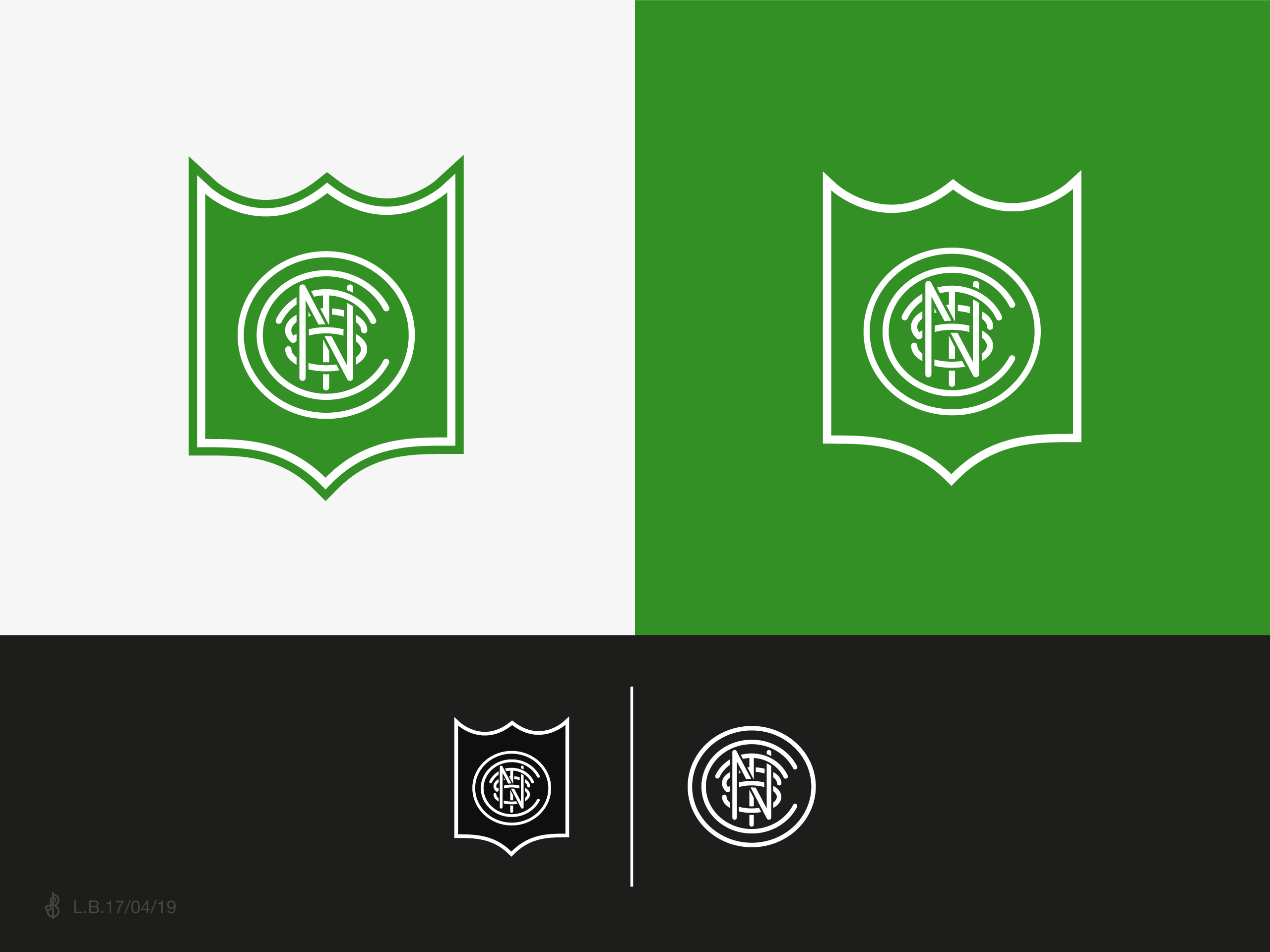 C+N+T+S Monogram for a Soccer Club