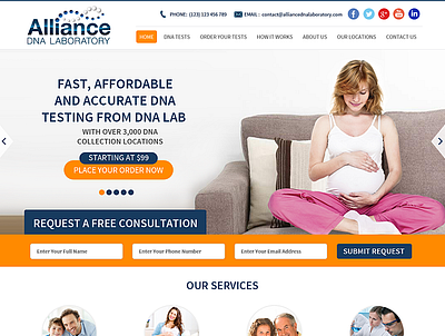 Alliance DNA Web design