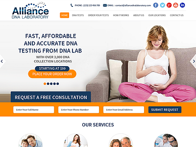 Alliance DNA Web design