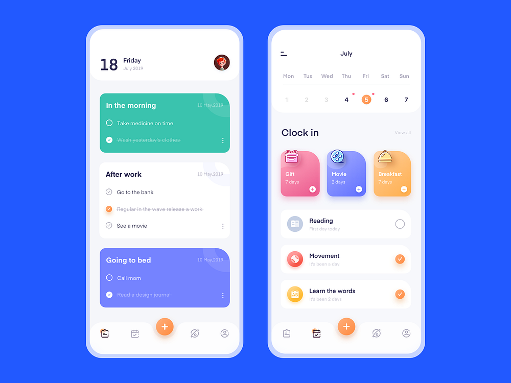 Notepad and check-in procedures by Stonely C. on Dribbble