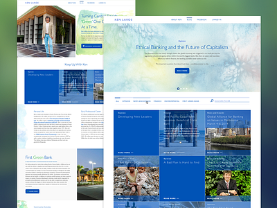 Kens Blog blog blue design light responsive web