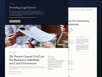 Law Firm S&G design law layout type web