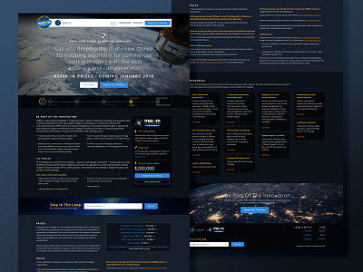 MVS3DM Challenge design landing mapping page space web
