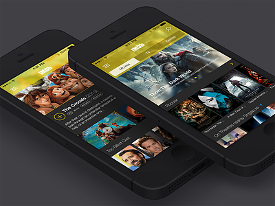 IMDb Redesign Concept concept imdb ios7 iphone movie redesign reimagine trailer ui uiux user interface ux