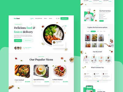 BoltFood - Delicious Food Landing Page