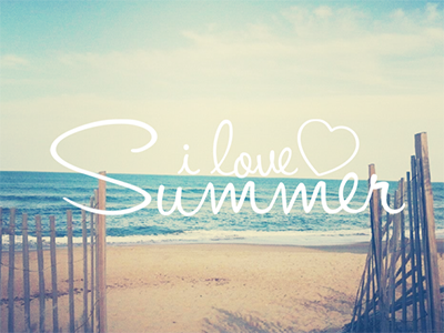 I Love Summer beach design graphic heart love photofyapp summer type typography