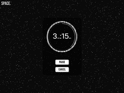 Countdown Timer adobe xd adobexd countdown timer dailyui dailyui014 dailyuichallenge design illustration space timer ui ux