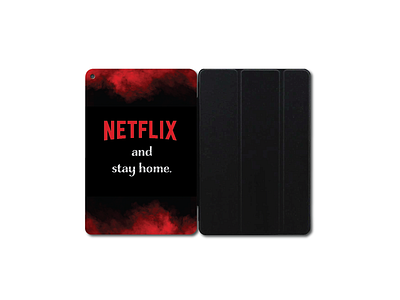 Netflix iPad Case branding design flat illustration ipad ipaddesign logo minimal netflix product design stayhome staysafe typography vector
