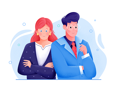 Business blue boy business career character couple gentleman girl human illustration job lady man office people person profession woman work