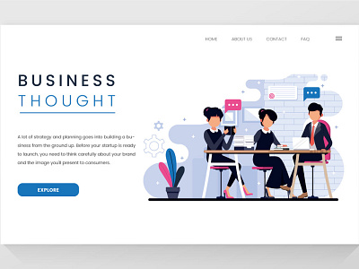 landing page for business idea app app design branding illustration modern app modern app design new idea ui ux web