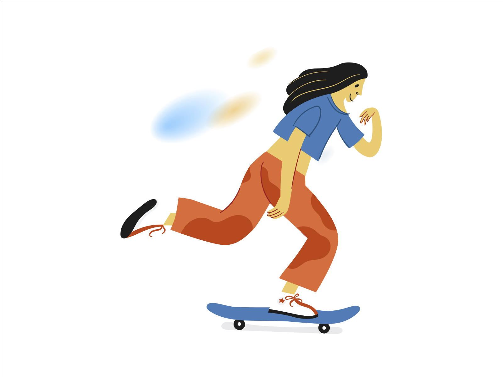 Skater girl by Natasha Kovzel on Dribbble