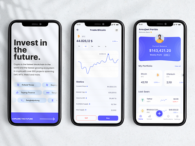 Crypto App UI design