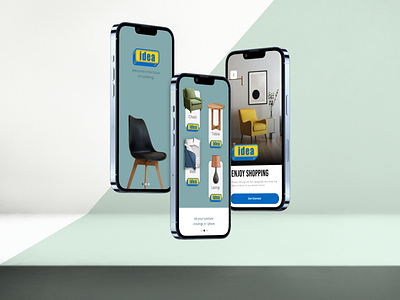 Idea - Furniture Shop Mobile App Design app app design branding design illustration logo product design ui ui ux ux