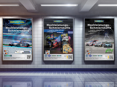 Posters for Ravenol branding design