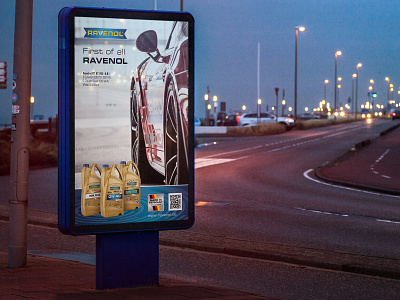 Posters for Ravenol branding design