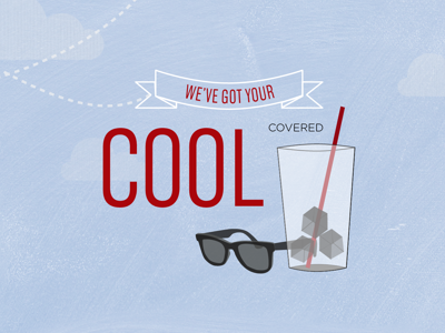 We've got your cool covered coffee illustration sunglasses typography