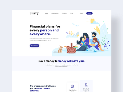 Chavy landing page