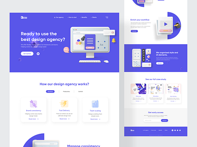 Design agency landing page