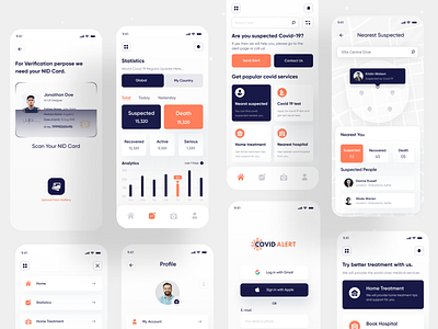 Case Study : Covid Alert Mobile App by Syed Roni on Dribbble