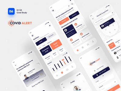 Case Study : Covid Alert Mobile App alert app app case study behance case study case study covid 19 covid alert health health app health case study health industry healthcare hospitality ios app case study medical app medical industry medicine mobile app ui ux ui ux case study ux case study