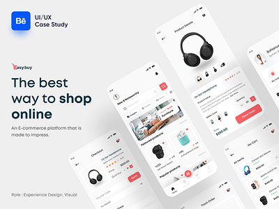 E-commerce Mobile App UX Case Study app case study e commerce e commerce app easy buy mobile mobile app online shop product product design ui user research ux ux case study