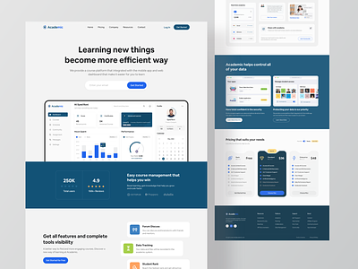 Saas Landing Page - Academic