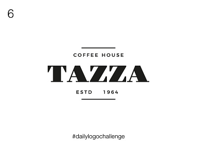 6/50 TAZZA logo design