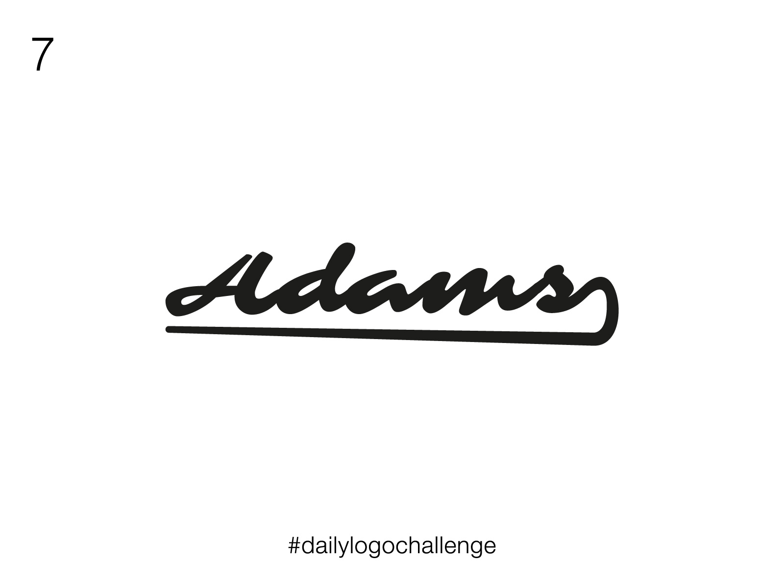 7/50 Adams logo design by Valentin Clément on Dribbble