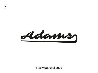 7/50 Adams logo design branding dailylogochallenge design fashion fashion brand lettermark logo typography vector