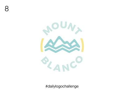 8/50 Mount Blanco logo design